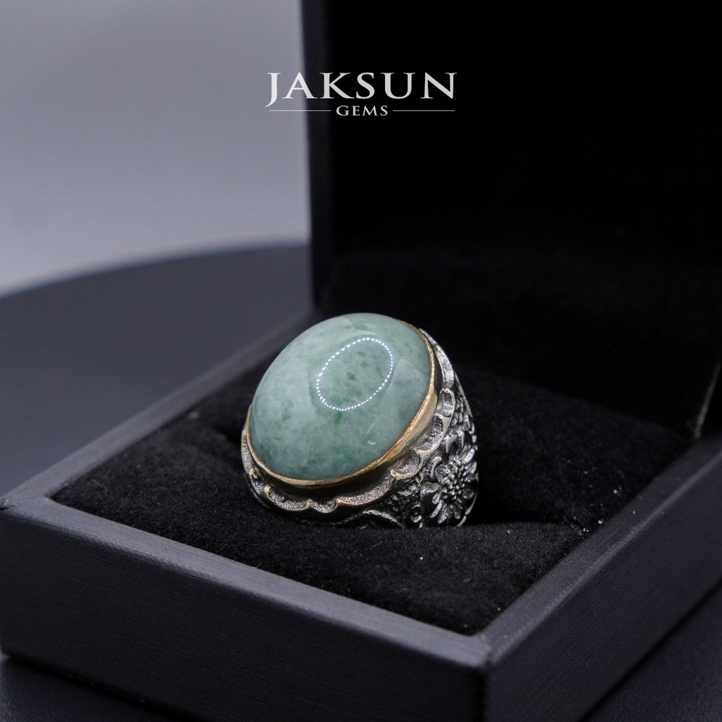Cincin Giok Nabire (Setting Alpaka) 012