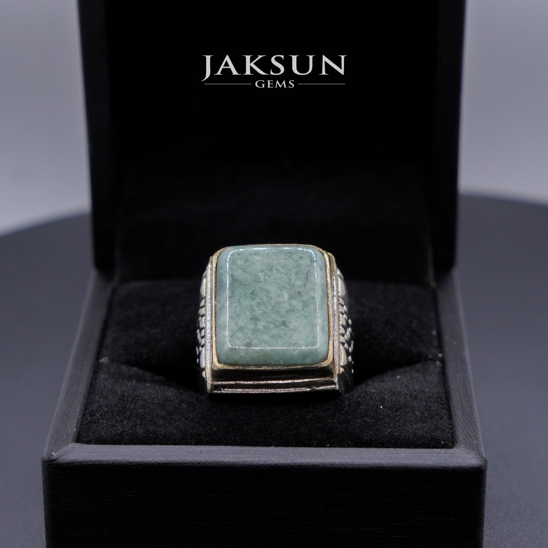 Cincin Giok Nabire (Setting Alpaka) 013