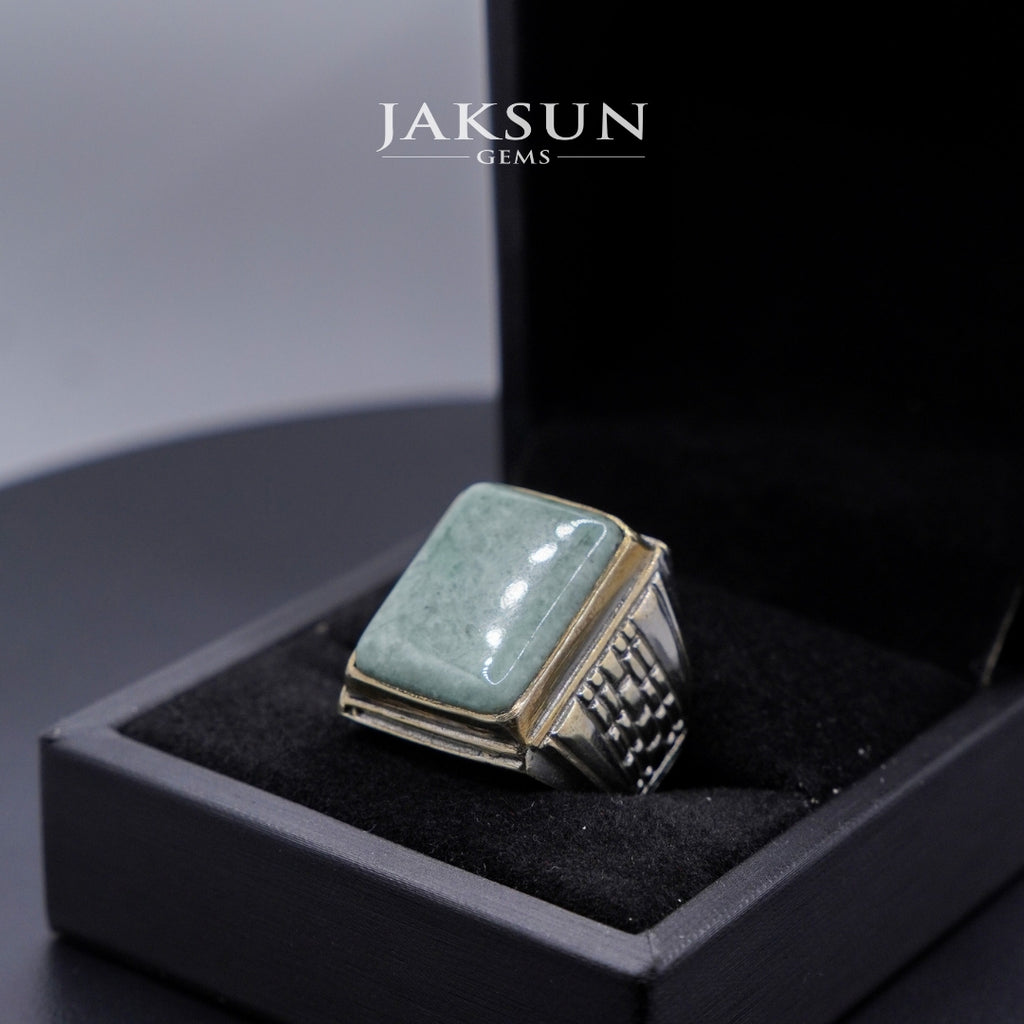 Cincin Giok Nabire (Setting Alpaka) 013