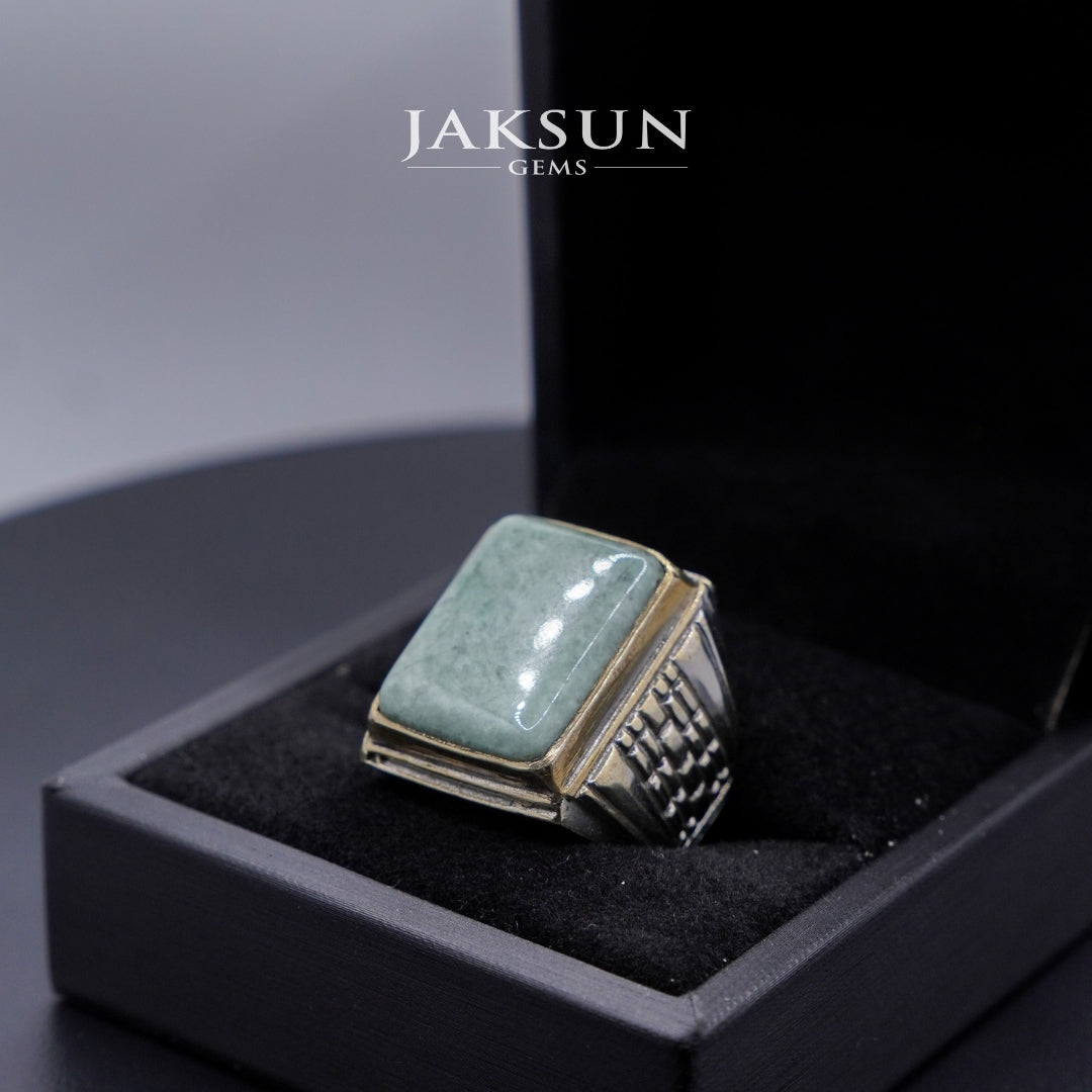 Cincin Giok Nabire (Setting Alpaka) 013
