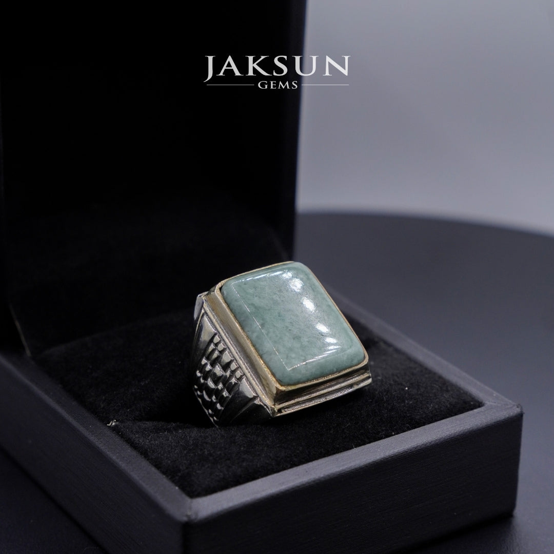 Cincin Giok Nabire (Setting Alpaka) 013