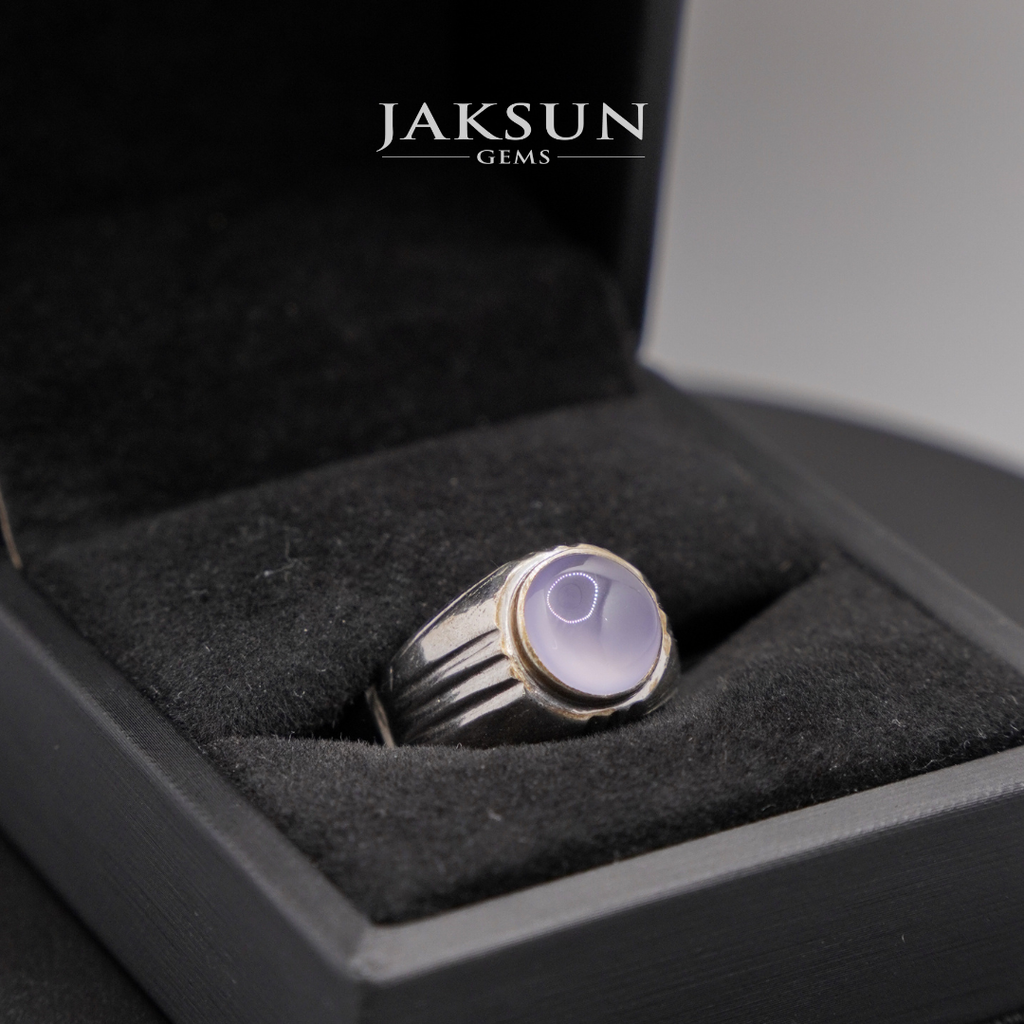 Cincin Purple Chalcedony (Silver Setting) 001