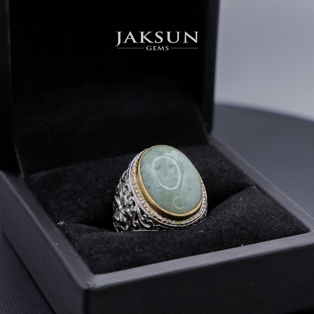 Cincin Giok Nabire (Setting Alpaka) 001