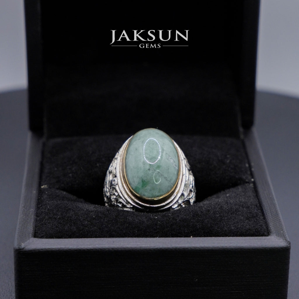 Cincin Giok Nabire (Setting Alpaka) 002