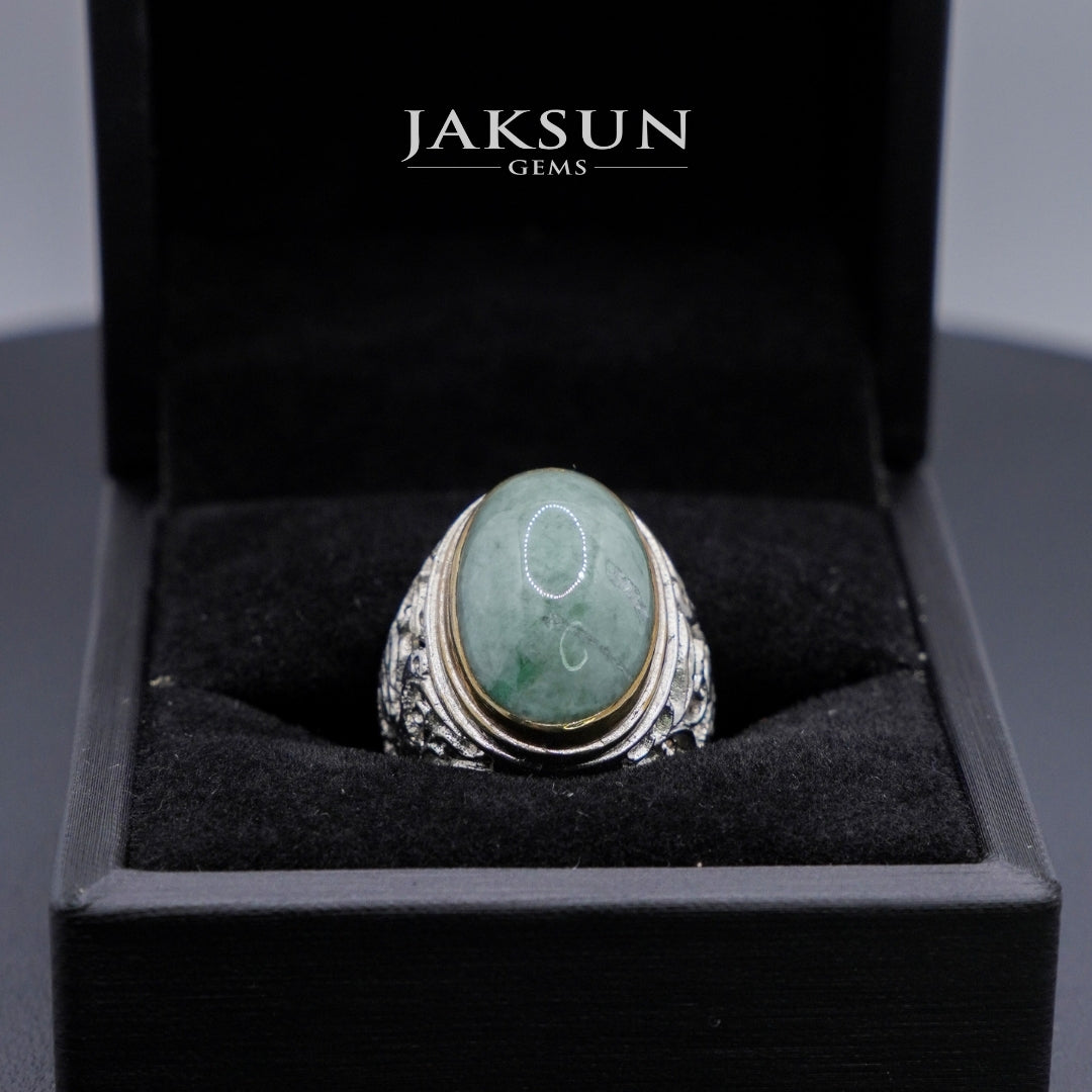 Cincin Giok Nabire (Setting Alpaka) 002