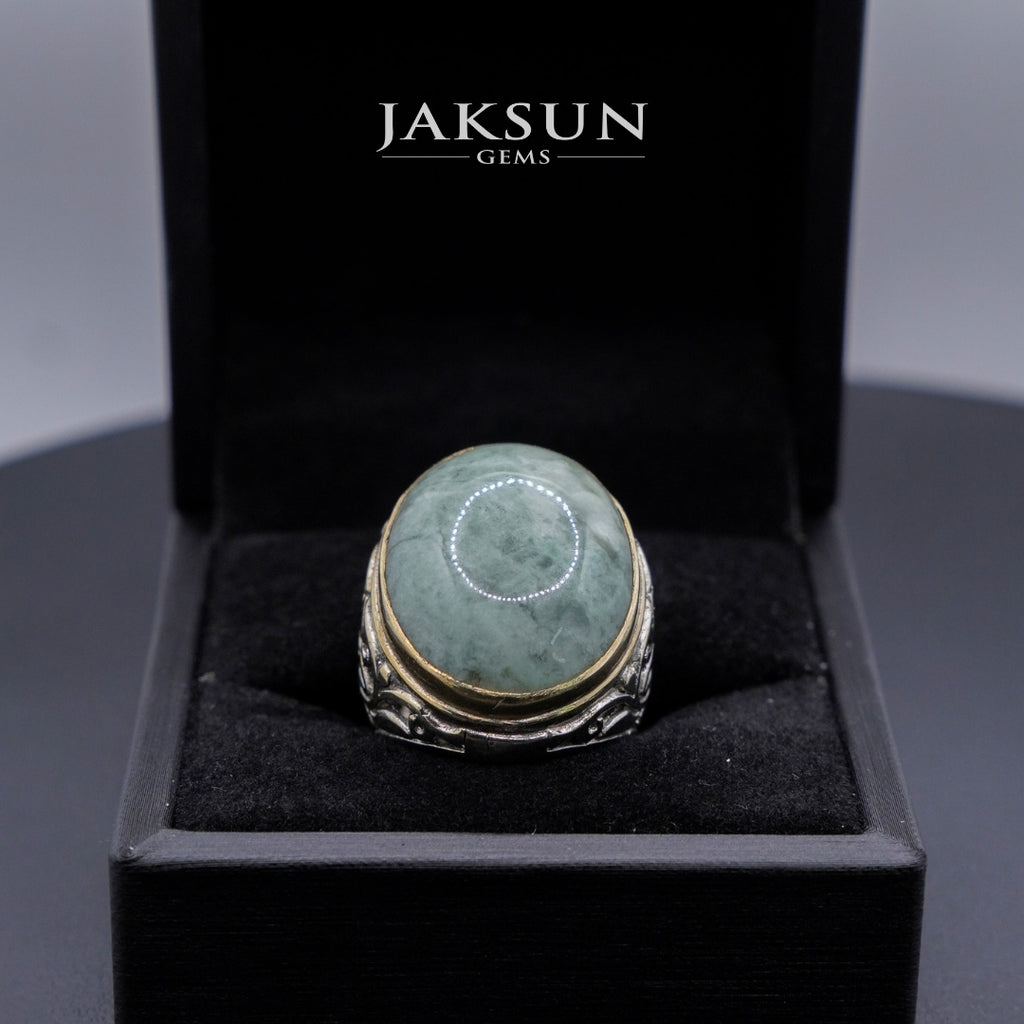 Cincin Giok Nabire (Setting Alpaka) 014