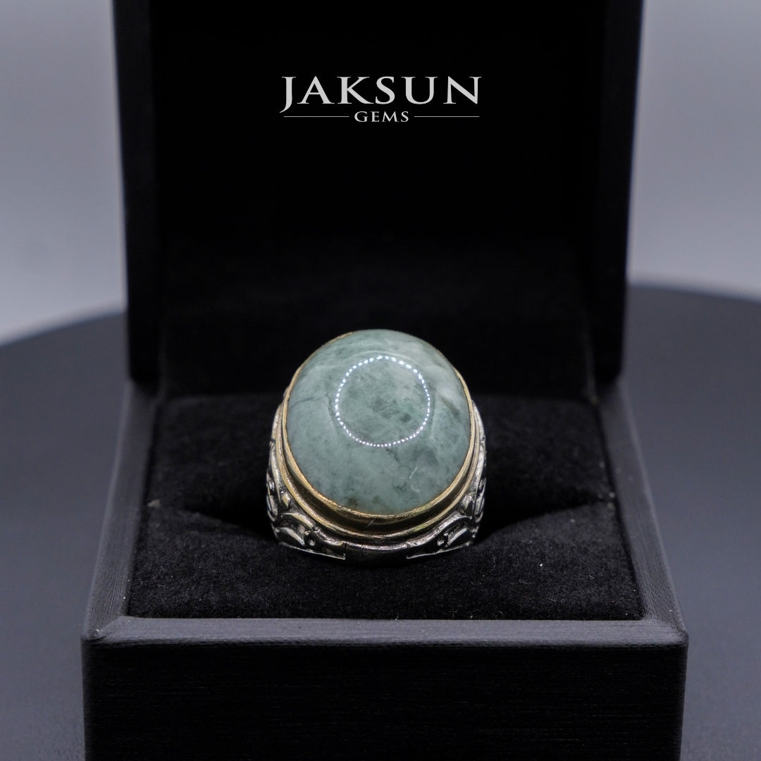 Cincin Giok Nabire (Setting Alpaka) 014