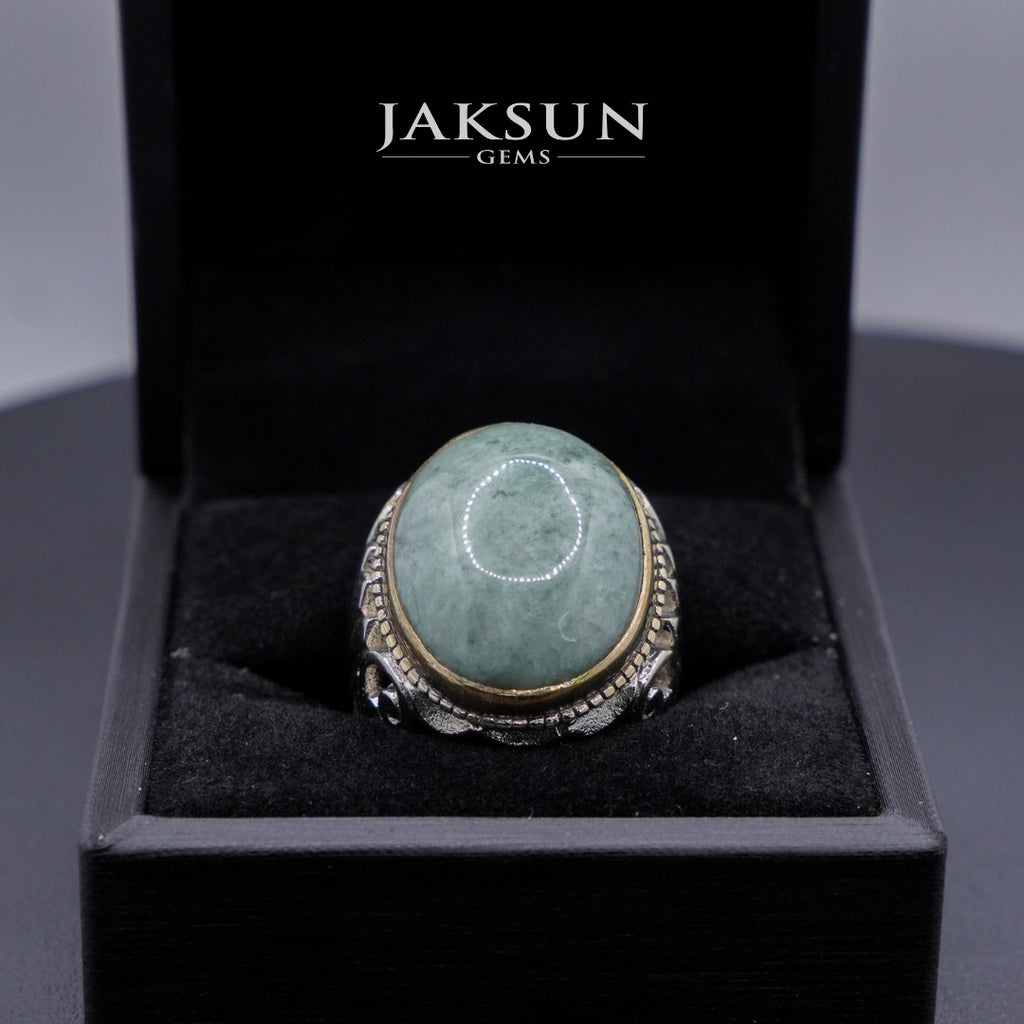 Cincin Giok Nabire (Setting Alpaka) 015