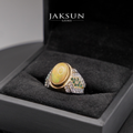 Cincin Yellow Opal (Alpaka Setting) 02