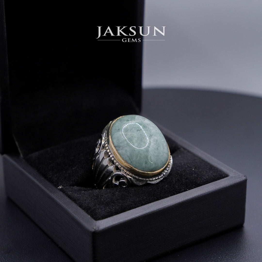 Cincin Giok Nabire (Setting Alpaka) 015