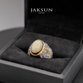 Cincin Yellow Opal (Alpaka Setting) 03