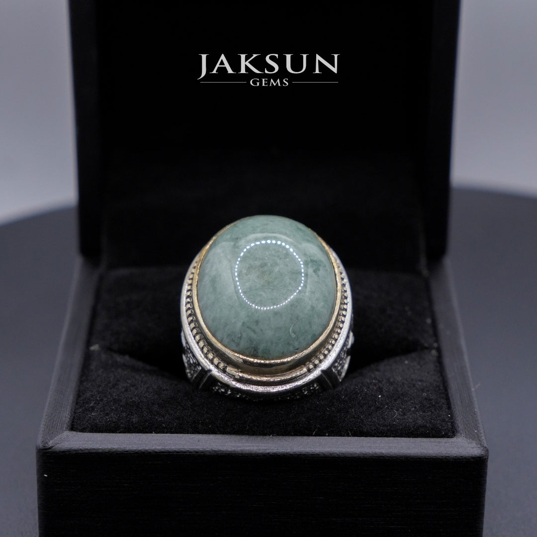 Cincin Giok Nabire (Setting Alpaka) 017