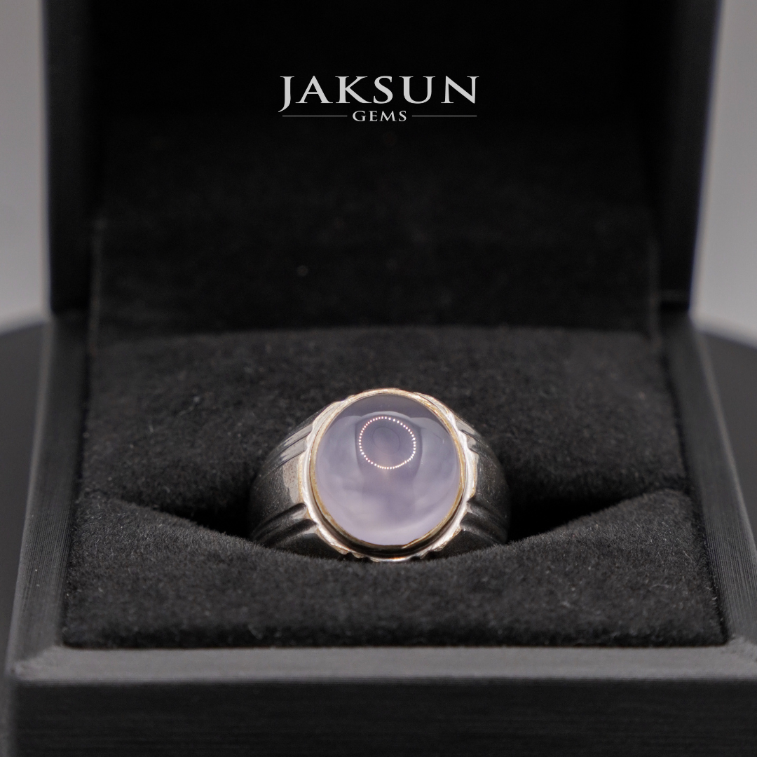 Cincin Purple Chalcedony (Silver Setting) 002