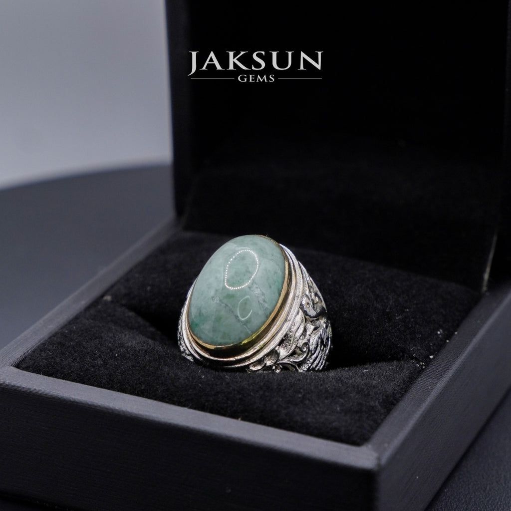 Cincin Giok Nabire (Setting Alpaka) 002