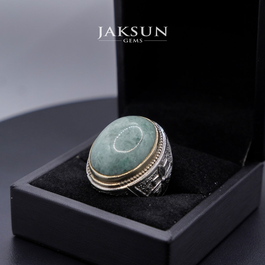 Cincin Giok Nabire (Setting Alpaka) 017