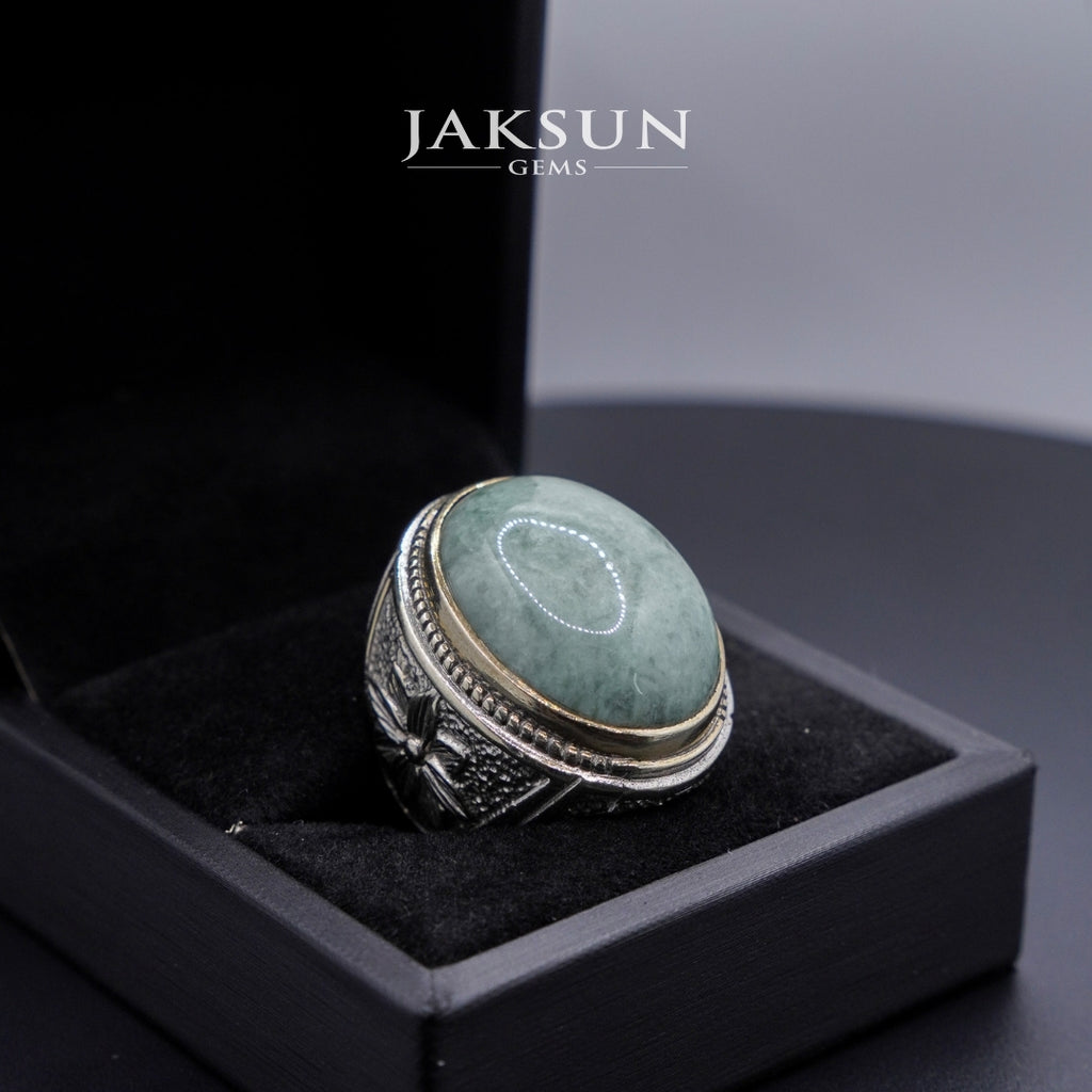 Cincin Giok Nabire (Setting Alpaka) 017