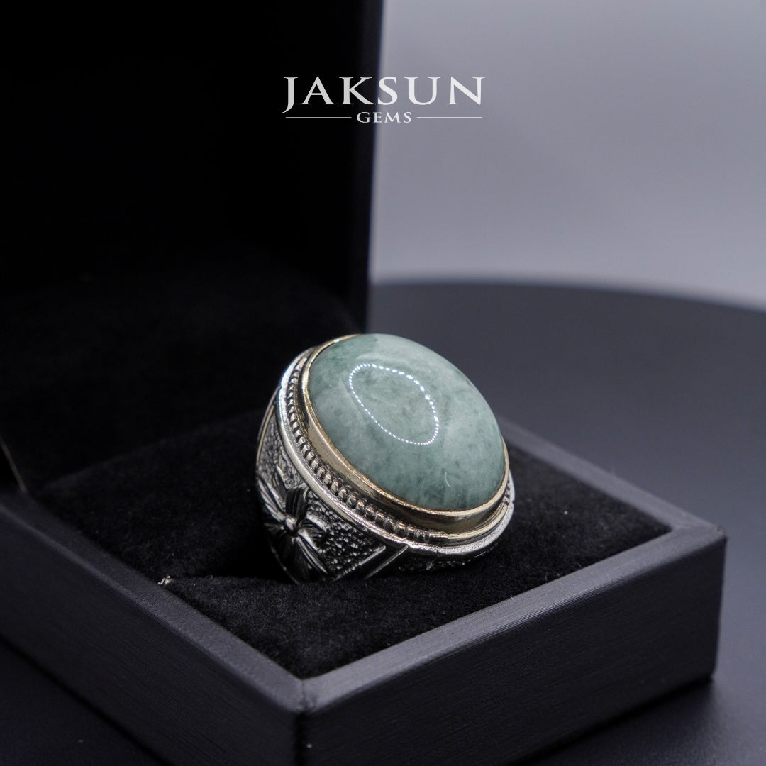 Cincin Giok Nabire (Setting Alpaka) 017