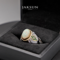 Cincin Yellow Opal (Alpaka Setting) 05