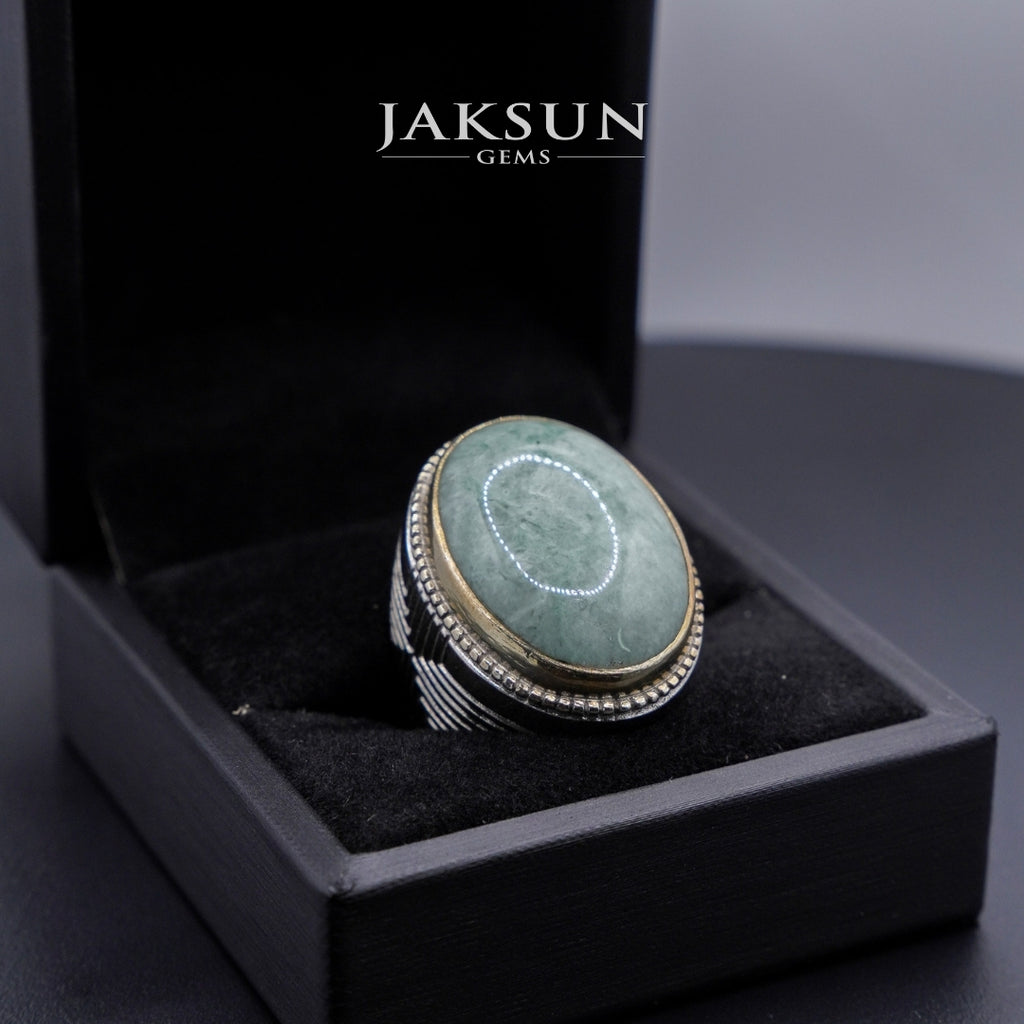 Cincin Giok Nabire (Setting Alpaka) 018