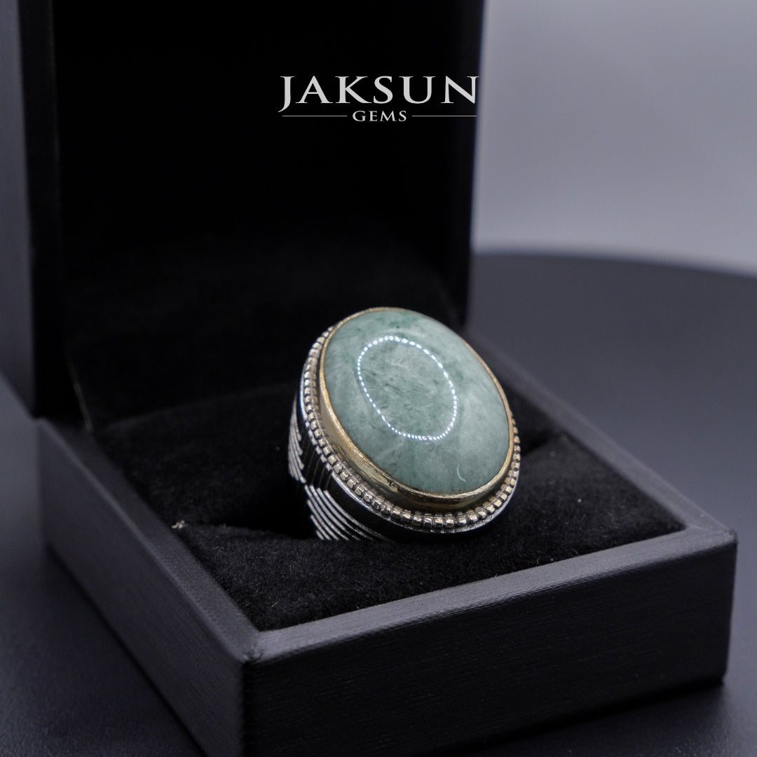 Cincin Giok Nabire (Setting Alpaka) 018
