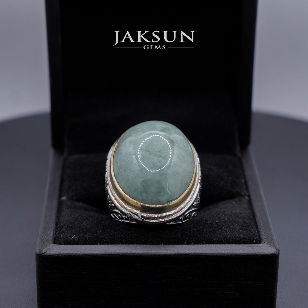 Cincin Giok Nabire (Setting Alpaka) 019