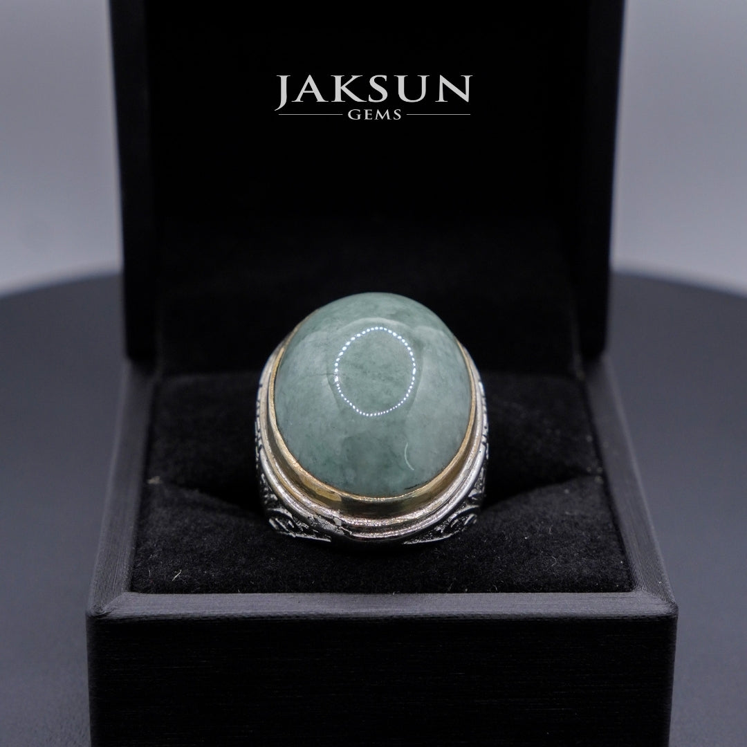 Cincin Giok Nabire (Setting Alpaka) 019