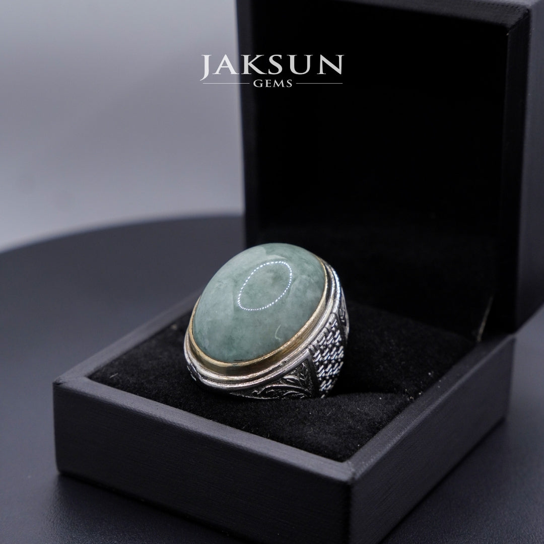 Cincin Giok Nabire (Setting Alpaka) 019