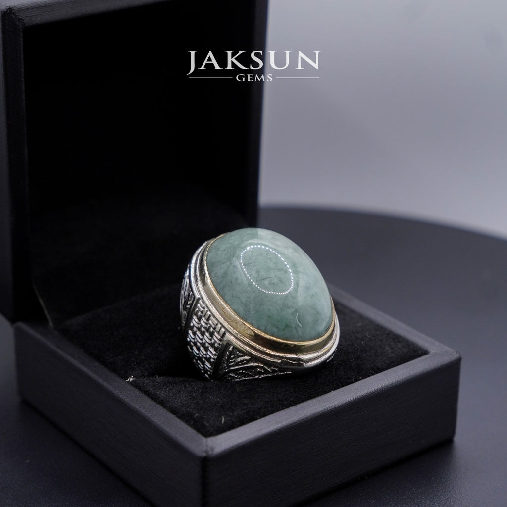 Cincin Giok Nabire (Setting Alpaka) 019