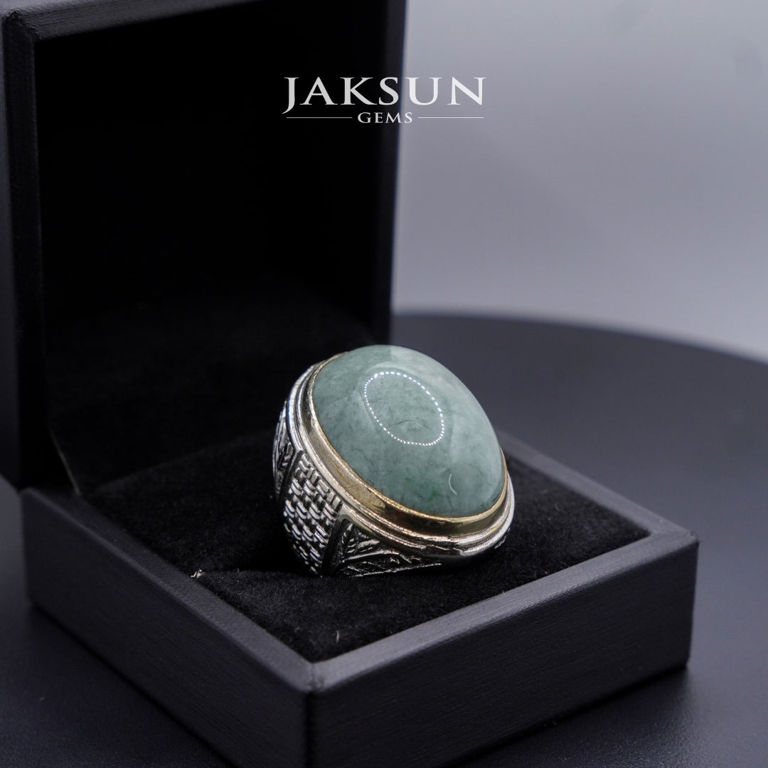 Cincin Giok Nabire (Setting Alpaka) 019
