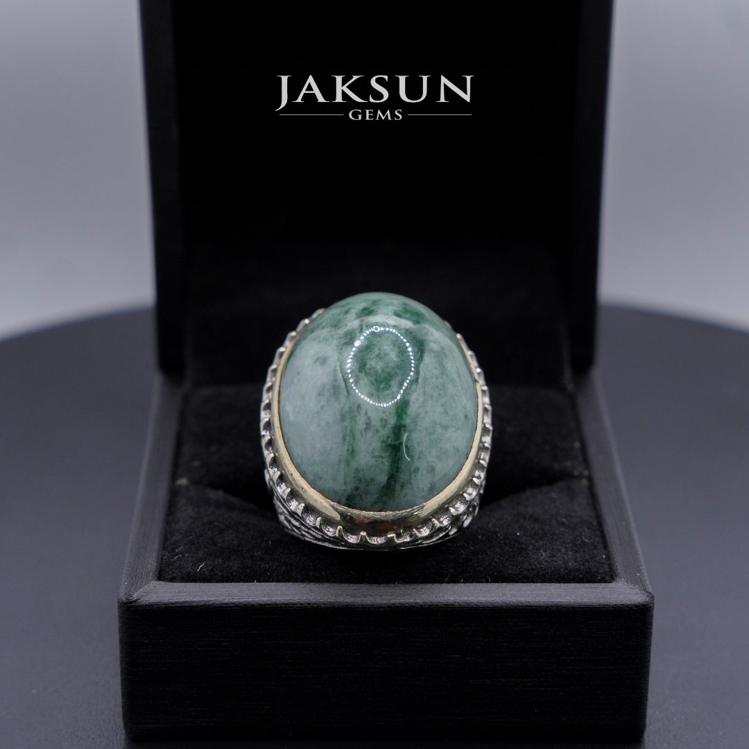 Cincin Giok Nabire (Setting Alpaka) 020