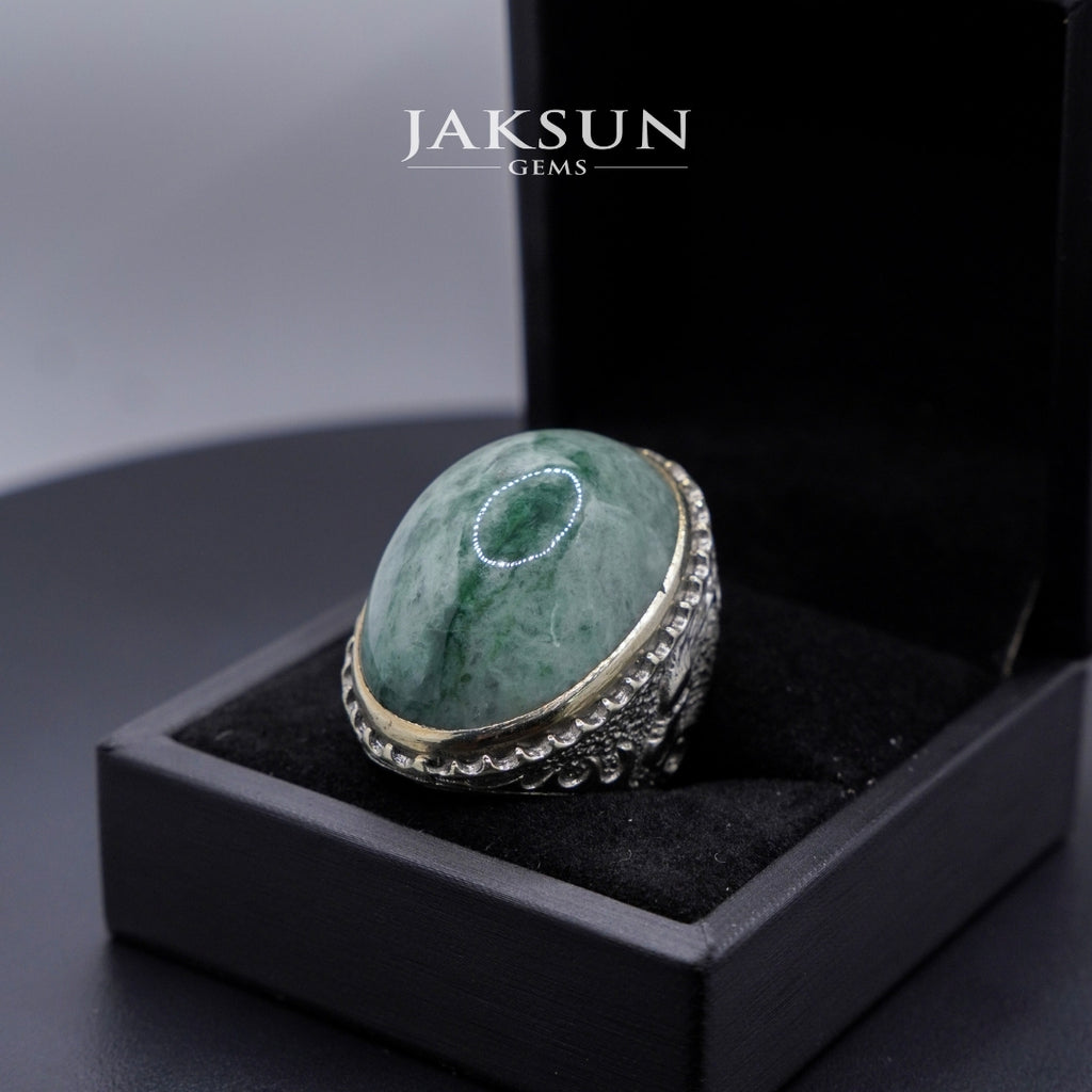 Cincin Giok Nabire (Setting Alpaka) 020