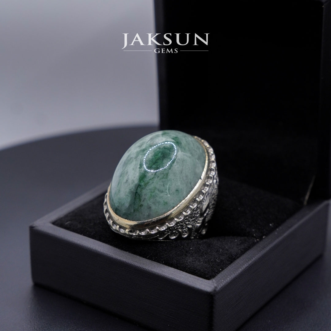Cincin Giok Nabire (Setting Alpaka) 020