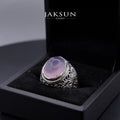Cincin Purple Chalcedony (Alpaka Setting) 002