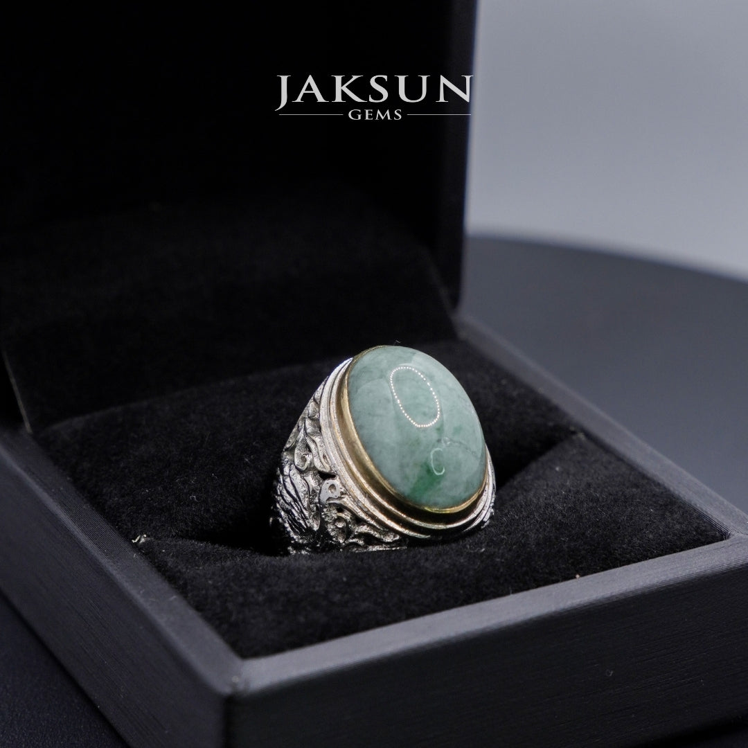 Cincin Giok Nabire (Setting Alpaka) 002