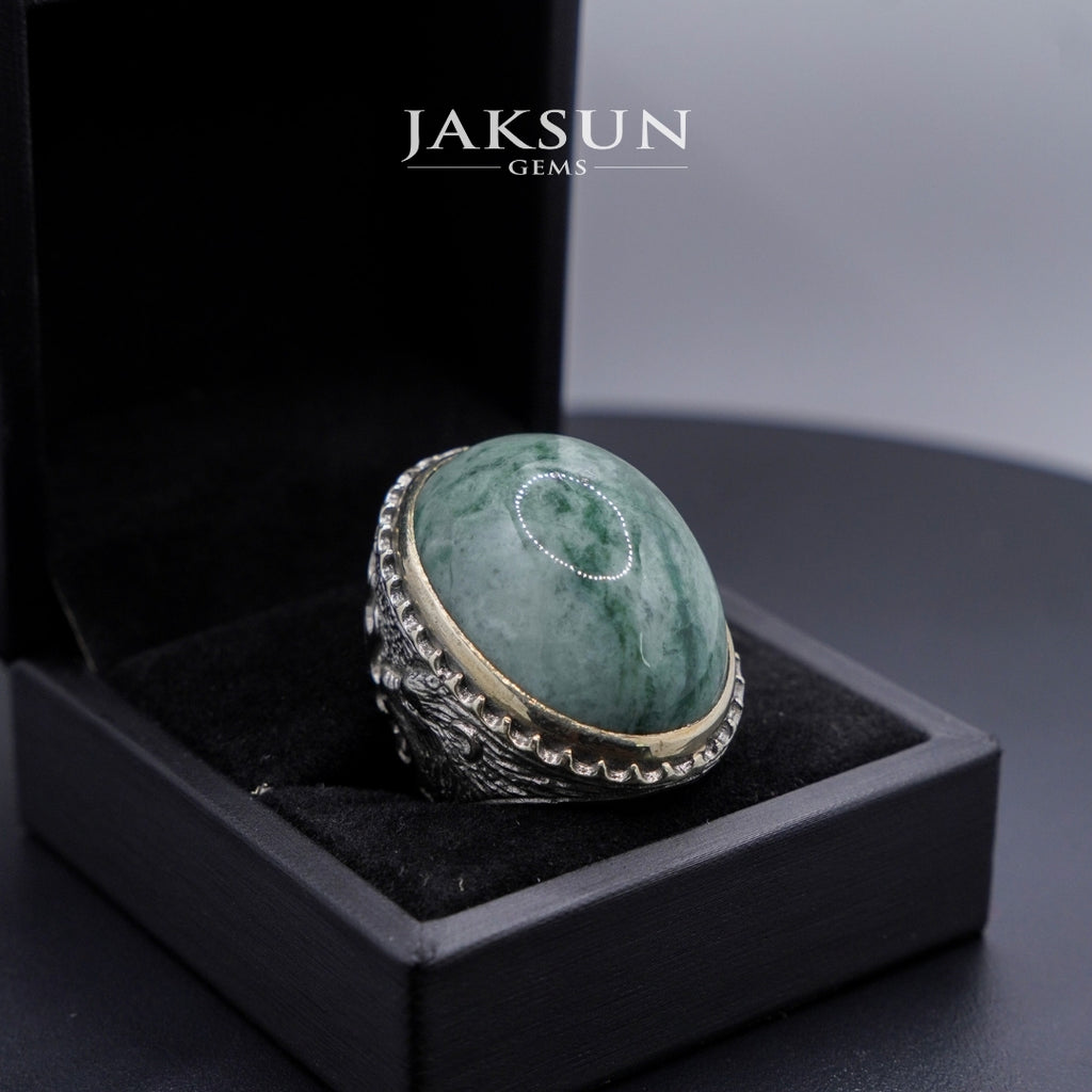 Cincin Giok Nabire (Setting Alpaka) 020
