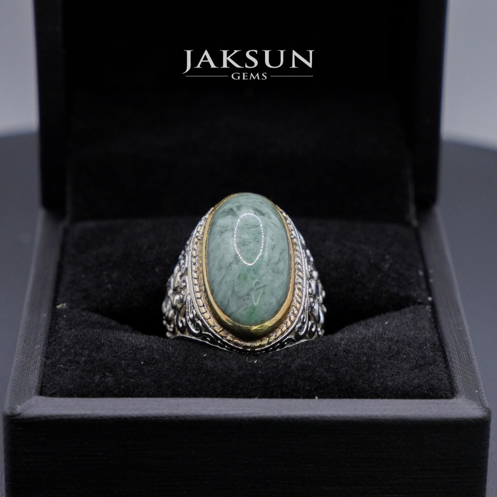 Cincin Giok Nabire (Setting Alpaka) 003