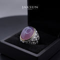 Cincin Purple Chalcedony (Alpaka Setting) 024