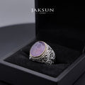 Cincin Purple Chalcedony (Alpaka Setting) 025