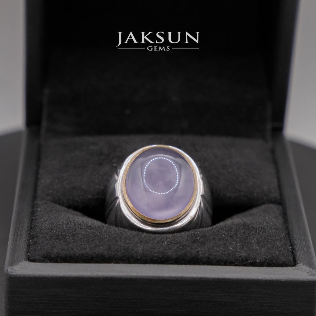 Cincin Purple Chalcedony (Silver Setting) 003