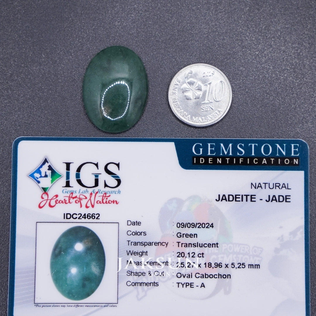 Natural Giok Nabire Jadeite Loose Stone #03