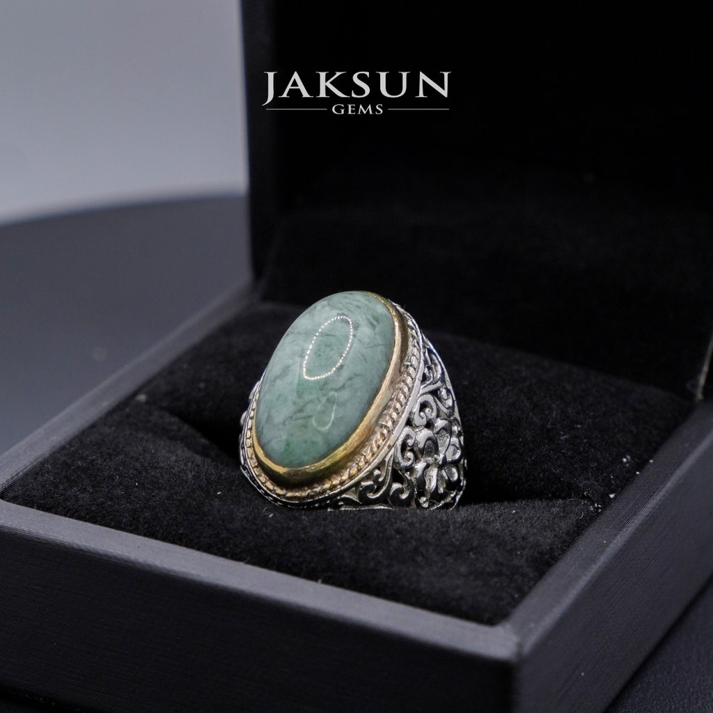Cincin Giok Nabire (Setting Alpaka) 003