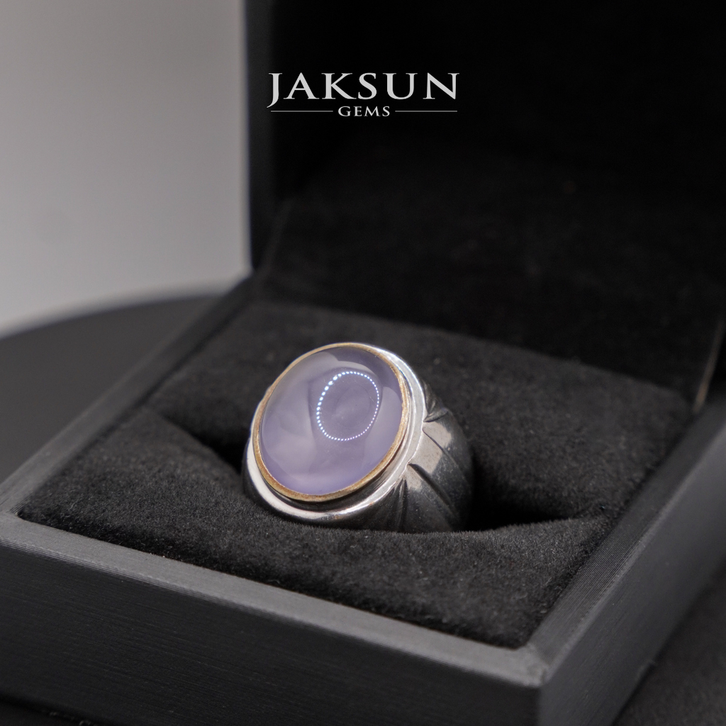 Cincin Purple Chalcedony (Silver Setting) 003