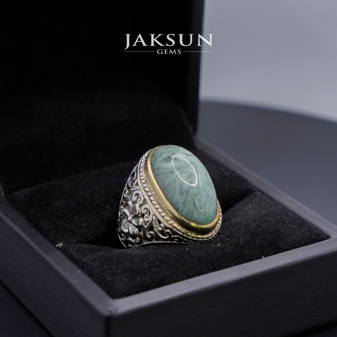 Cincin Giok Nabire (Setting Alpaka) 003